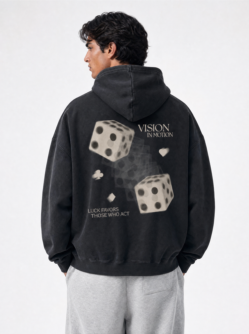 Lucky Dice Hoodie — model, back
