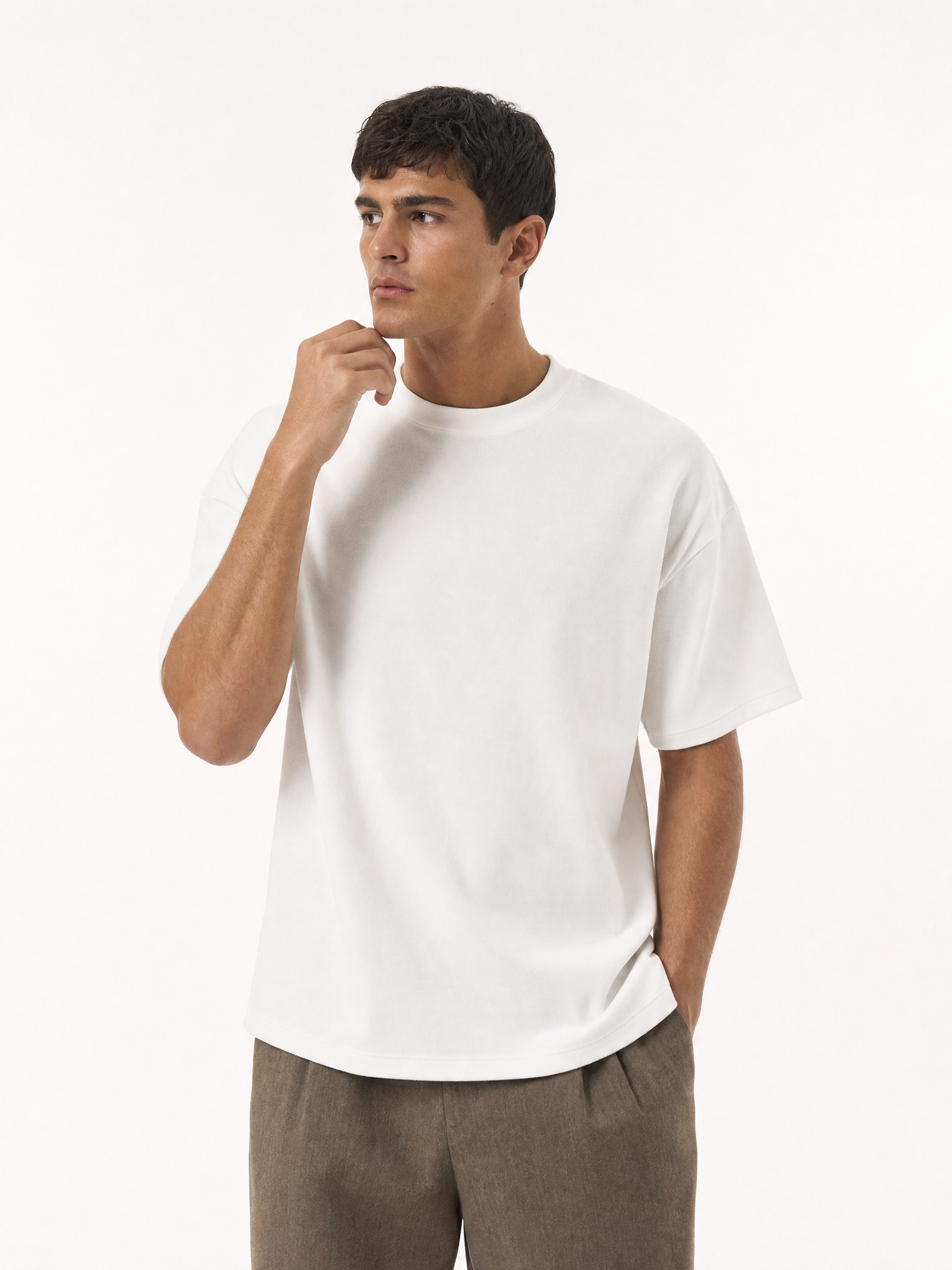 No. 01 — Heavyweight Tee | White — campaign