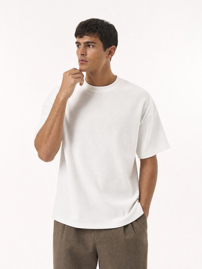 No. 01 — Heavyweight Tee | White — campaign