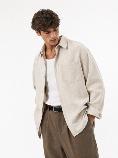 No. 06 — Overshirt | Ecru — campaign