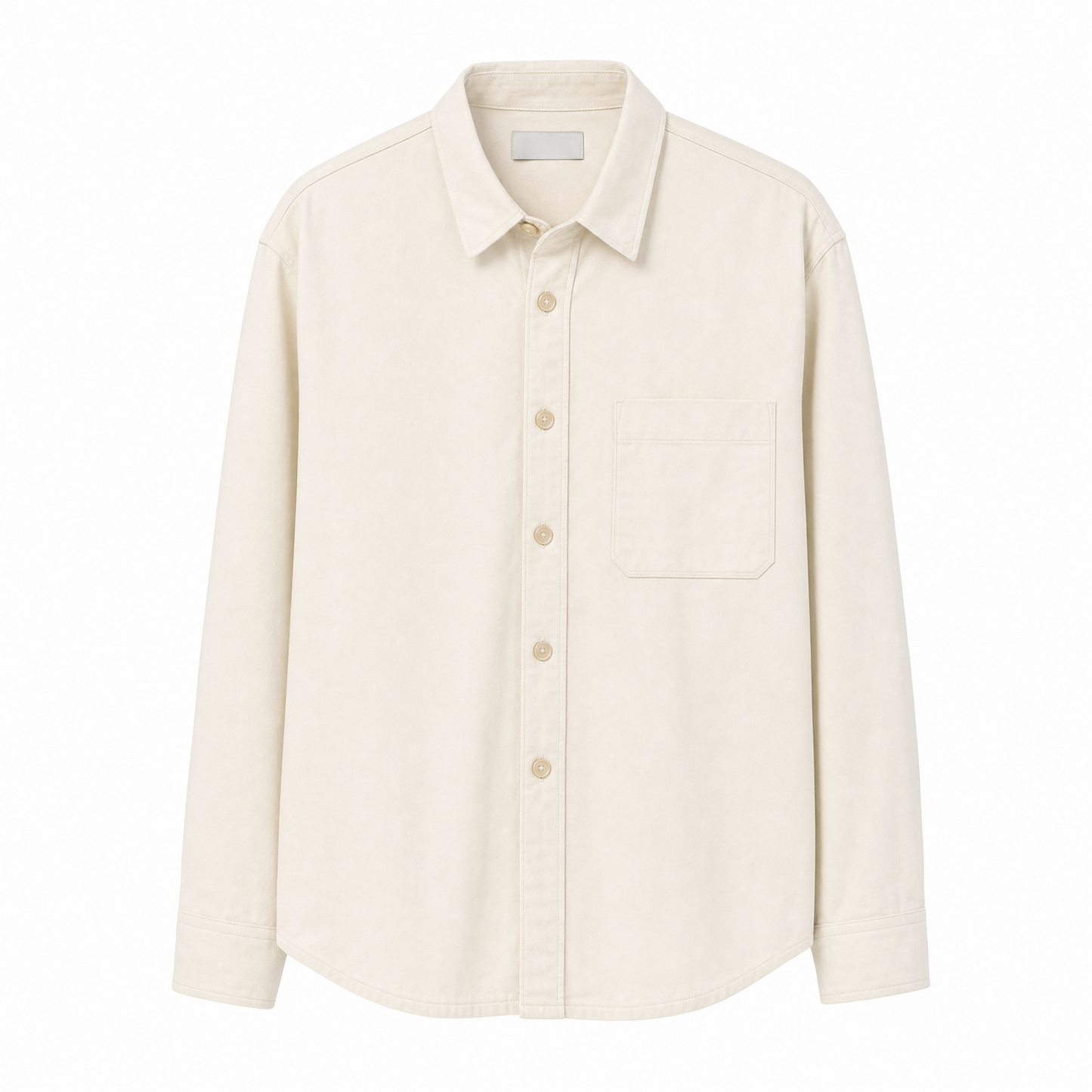 No. 06 — Overshirt | Ecru — flat lay