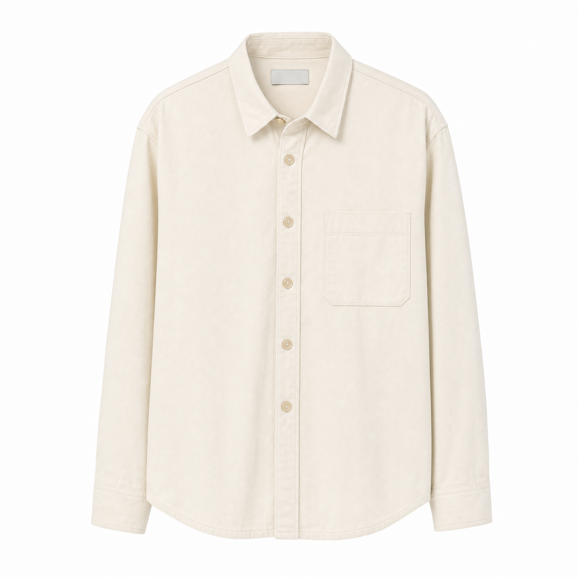 No. 06 — Overshirt | Ecru — flat lay
