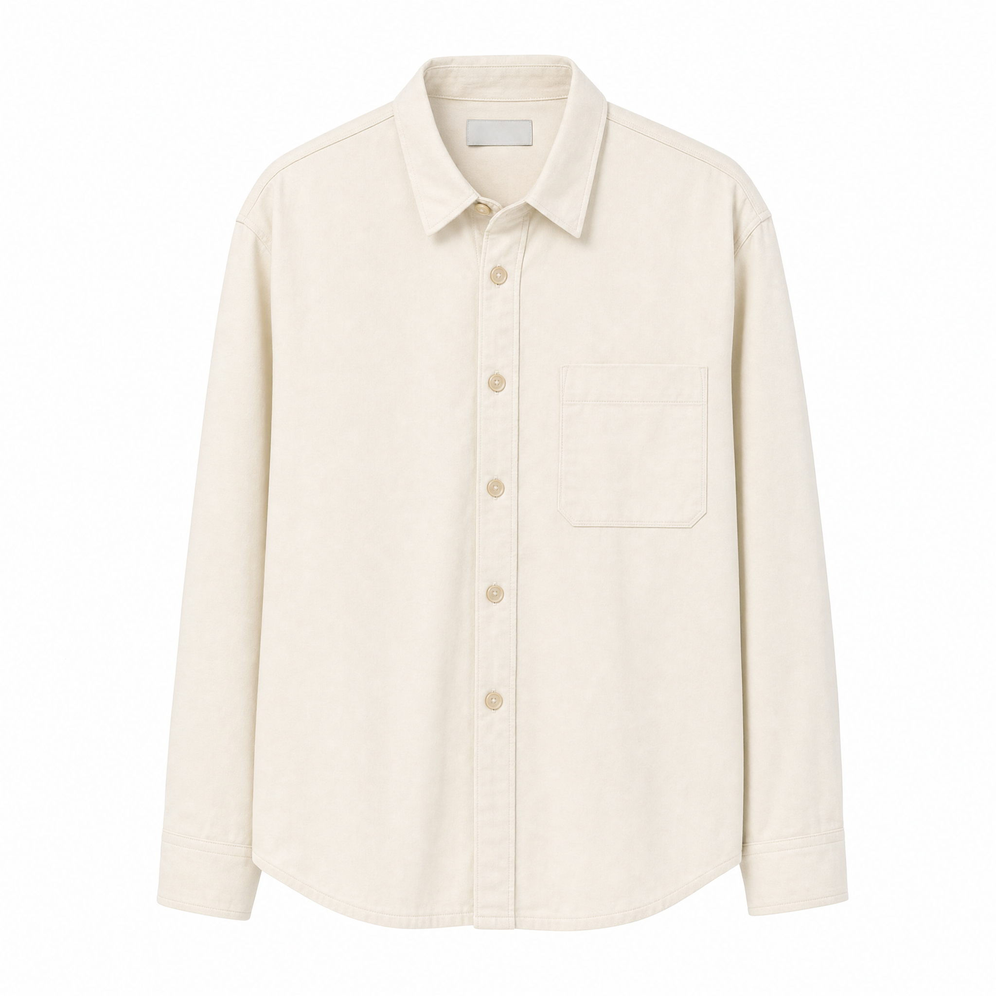 No. 06 — Overshirt | Ecru — flat lay