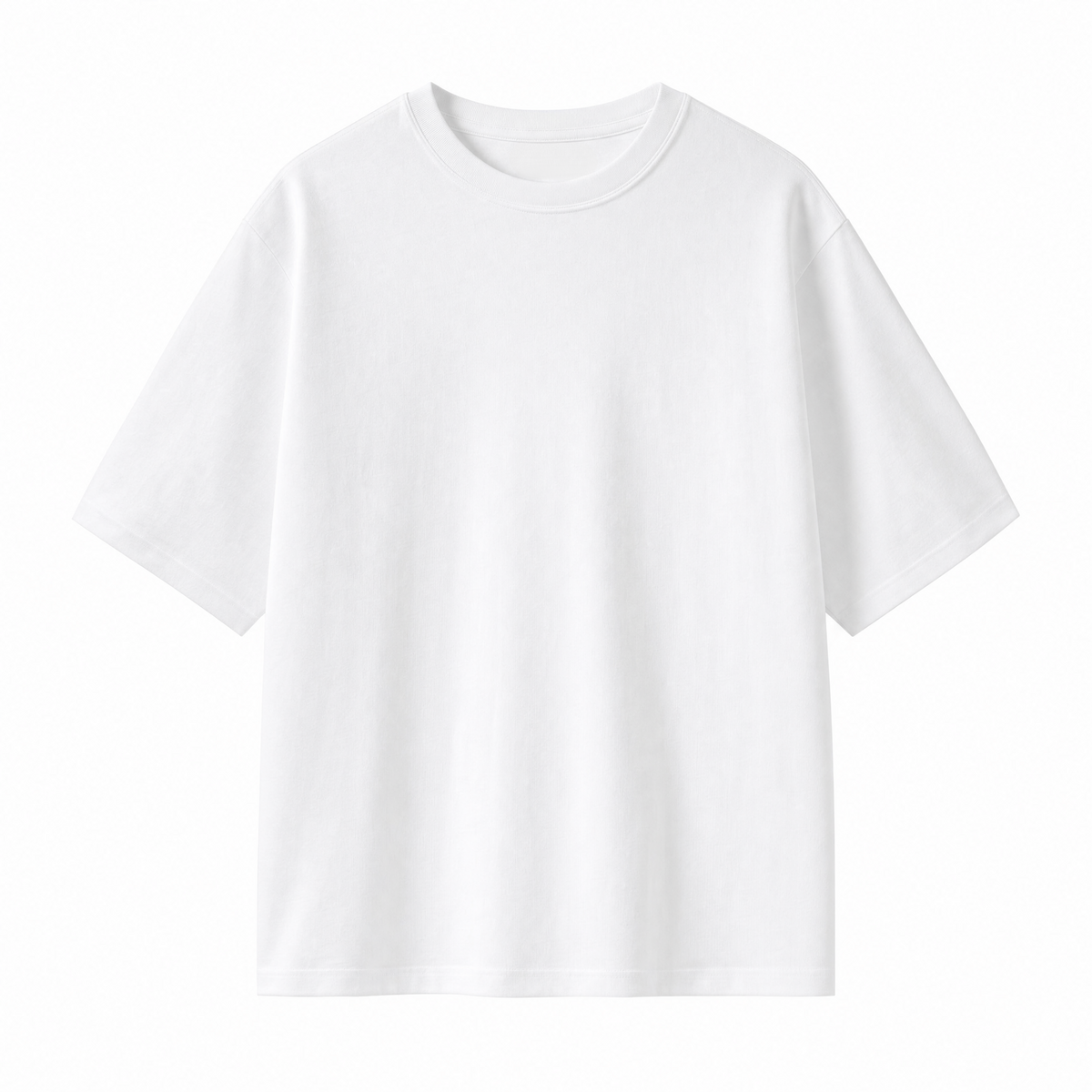 No. 01 — Heavyweight Tee | White — flat lay