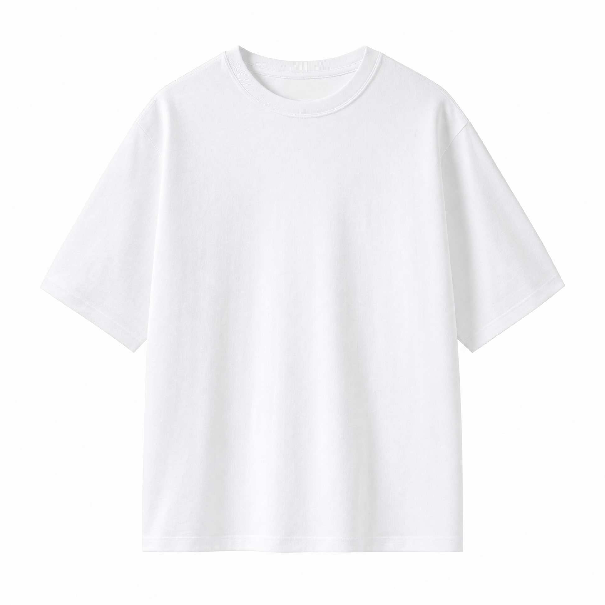 No. 01 — Heavyweight Tee | White — flat lay