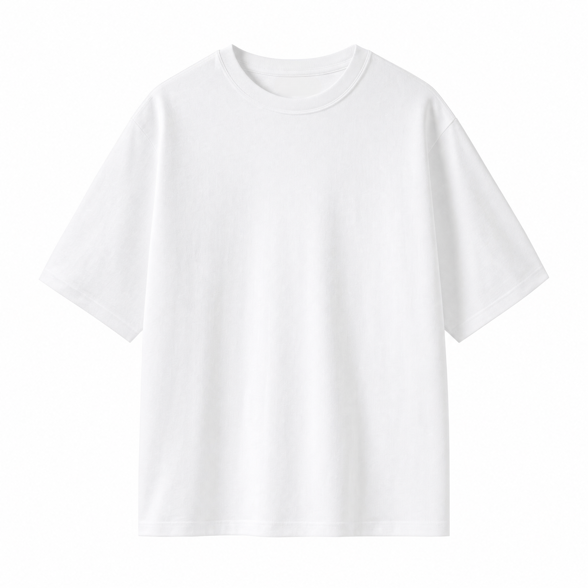 No. 01 — Heavyweight Tee | White — flat lay